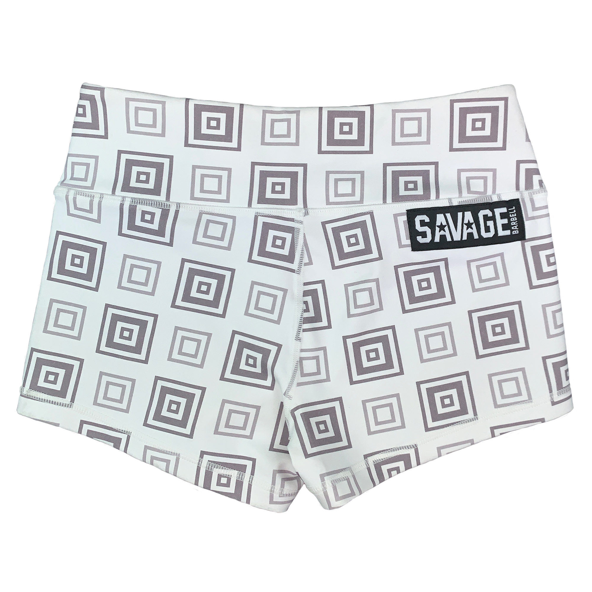 Short femme blanc BOX SQUAT| SAVAGE BARBELL — Blanc · Taille L