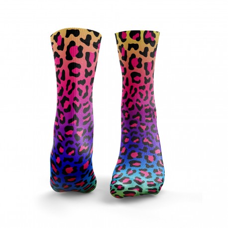 Multicolor workout RAINBOW LEOPARD socks – HEXXEE SOCKS