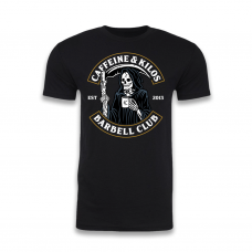 T-shirt black REAPER SHIRT GOLD for men | CAFFEINE AND KILOS