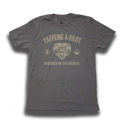 T-shirt Homme gris CALI TEE | CAFFEINE and KILOS