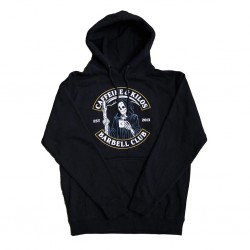 Sweat Kangourou à capuche noir REAPER HOODIE | CAFFEINE and KILOS