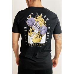 Black unisexe T-Shirt FUN IN HELL | THUNDERNOISE