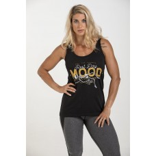 Training tank black REST DAY for women | THUNDERNOISE