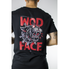 Black unisexe T-Shirt WOD FACE | THUNDERNOISE