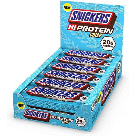 Pack de 12 Barres protéinées SNICKERS CRISP | MARS PROTEIN