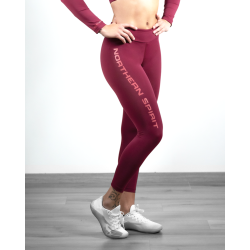 Legging 7/8 femme POLARIS burgundy | NORTHERN SPIRIT