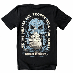 T-shirt charcoal black WE THE PIRATES for men | BARBELL REGIMENT
