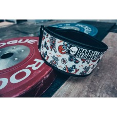 THE SUMMER Straight Weightlifting Belt White | BARBELL REGIMENT