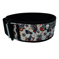 THE SUMMER Straight Weightlifting Belt White | BARBELL REGIMENT