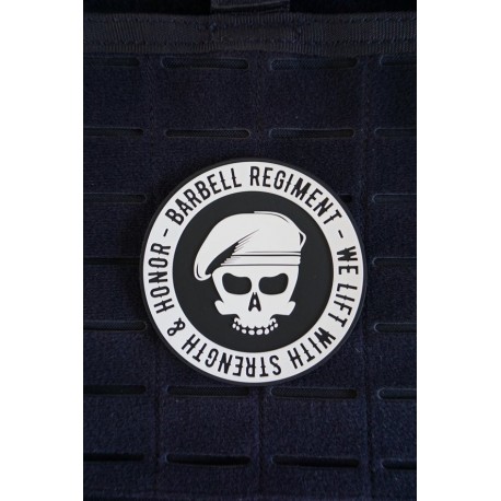 WE LIFT 3D silicone velcro patch | BARBELL REGIMENT