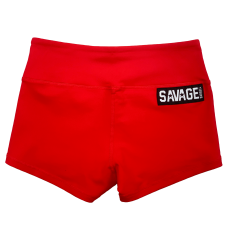 Training short RED for women | SAVAGE BARBELL