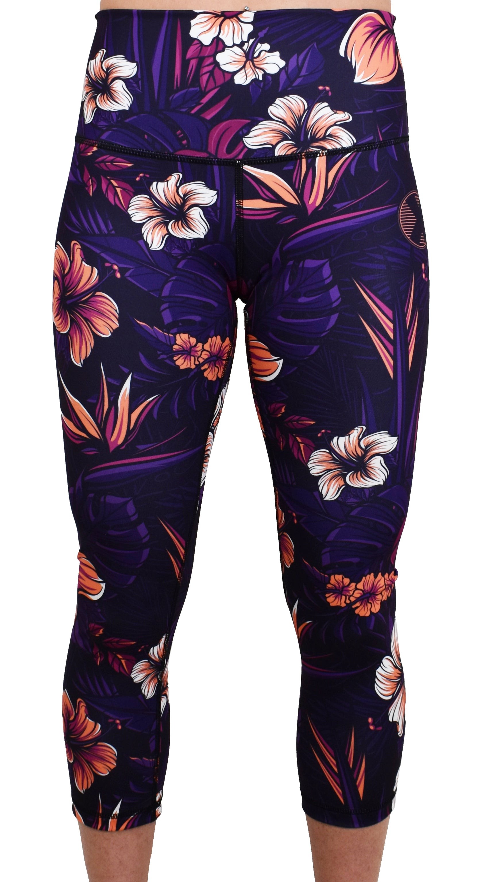 Legging 3/4 taille mi haute femme HA Floral multicolor| PROJECT X — Multicolor · Taille S