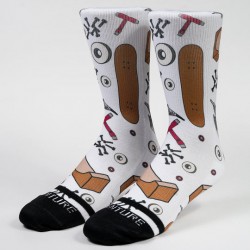 Chaussettes blanches SKATE LIFE | WODABLE
