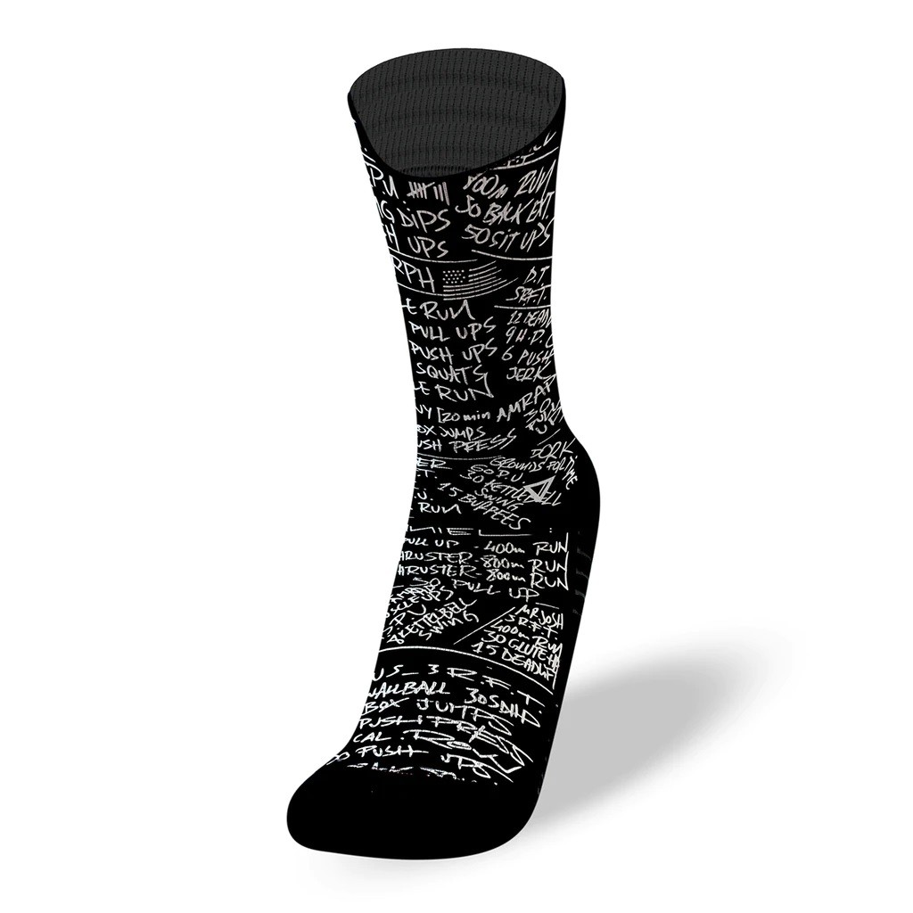 Chaussettes HERO WODS noires | LITHE APPAREL — Noir · Taille RX SOCKS M (39 - 42)