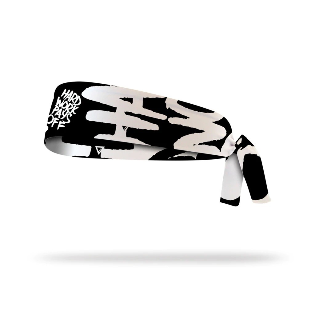 Bandeau réversible à nouer HWPO GRAPH noir | LITHE APPAREL — Noir · Taille TU