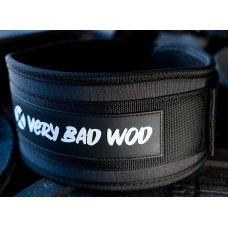 Ceinture de force noire personnalisable | VERY BAD WOD