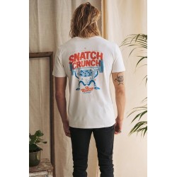T-Shirt blanc SNATCH CRUNCH | THUNDERNOISE