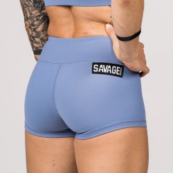 Short  femme bleu PERIWINKLE BLUE | SAVAGE BARBELL