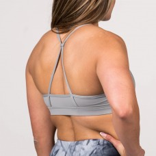 Training bra grey 2 STRAPS STEEL for women | SAVAGE BARBELL
