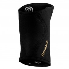 5 mm pair of Knee Sleeves Black / Gold | REHBAND