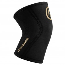 5 mm pair of Knee Sleeves Black / Gold | REHBAND