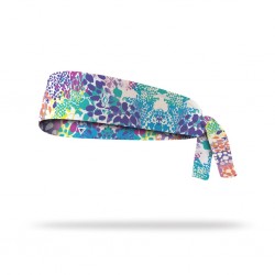 Reversible workout tie headband SUMMER SAFARI | LITHE APPAREL