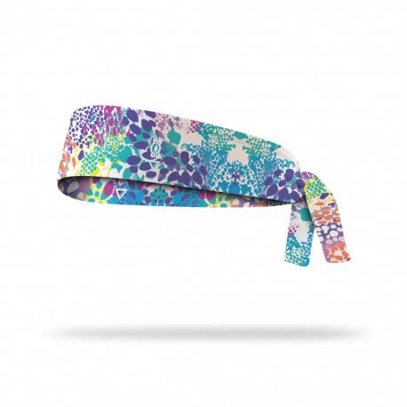 Reversible workout tie headband SUMMER SAFARI | LITHE APPAREL