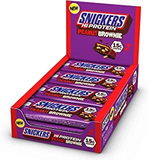 Pack de 12 Barres protéinées SNICKERS PROTEIN PEANUT BROWNIE | MARS PROTEIN — Brownie Cacahuète · Taille 12 x 50 Gr