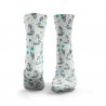White workout socks SURFING UNICORNS I HEXXEE SOCKS