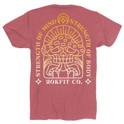 T-Shirt Homme rose STRENGTH OF MIND, STRENGTH OF BODYS | ROKFIT