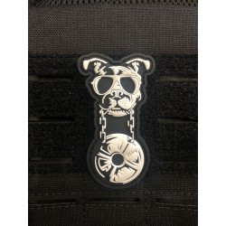 Patch PVC 3D velcro noir CANIWOD | VERY BAD WOD