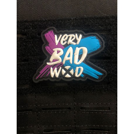 Patch PVC 3D velcro noir BRUSH | VERY BAD WOD