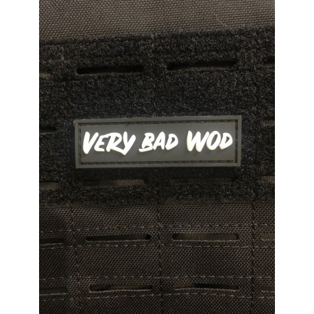 Patch PVC 3D velcro noir Logo VERY BAD WOD | VERY BAD WOD