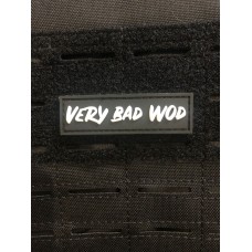 Patch PVC 3D velcro noir Logo VERY BAD WOD | VERY BAD WOD