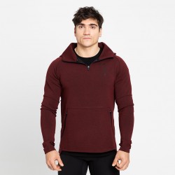 Training Sweat-shirt hoodie blood red DRY-TECH PREMIUM for men | PICSIL