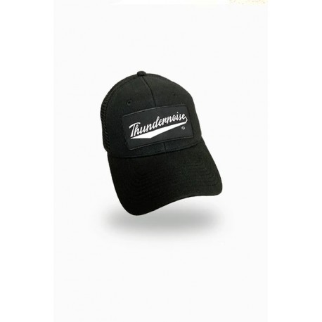 Black THUNDER SWOOSH TRUCKER CAP | THUNDERNOISE