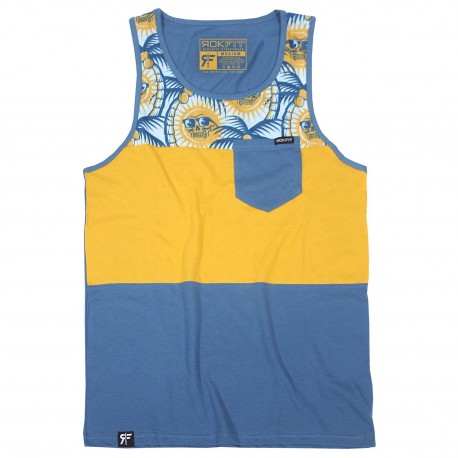 Men's blue sport tank PARADIZE | ROKFIT