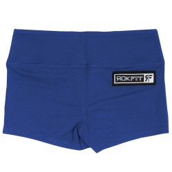 Training short blue NIGHT mid waist for women |ROKFIT