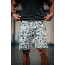 Men's THE REGIMENT white workout short | BARBELL REGIMENT