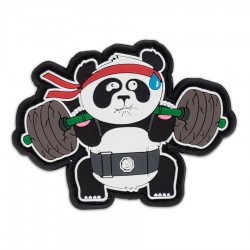 BACKSQUAT PANDA PVC velcro patch | TRAIN LIKE FIGHT