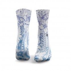 Chaussettes bleu violet POLYNESIAN TATTOO| HEXXEE SOCKS