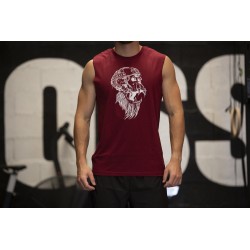 Muscle tank burgundy GORILLA OPS for men | VERY BAD WOD