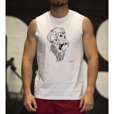 Muscle Tank homme blanc GORILLA OPS| VERY BAD WOD