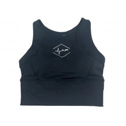 Crop Bra sport noir TACTICAL| ARDOR PROGRESS