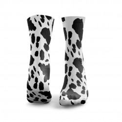 Black and White workout COW PRINT socks | HEXXEE SOCKS