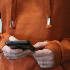 Hoodie unisex orange THE SWEETY Terracotta | VERY BAD WOD