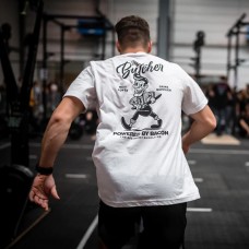 T-Shirt blanc THE BUTCHER | BARBELL REGIMENT