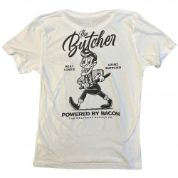 T-Shirt blanc THE BUTCHER | BARBELL REGIMENT