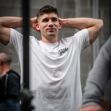 T-Shirt blanc THE BUTCHER | BARBELL REGIMENT