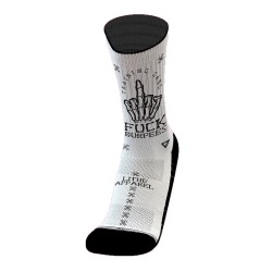 Chaussettes FUCK BURPEES EXCLUSIVE TD WHITE| LITHE APPAREL